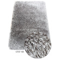 Polyester Elastic &amp; 1200D Silk Shaggy Carpet / Rug Cor liso